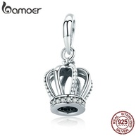 Pingente Coroa Bamoer Prata 925 Cz – Elegância Real - imagem 1
