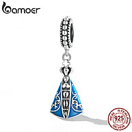 Pingente Mão de Fátima em Prata 925 - Charm Religioso Bamoer SCC2238 - imagem 1