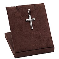 Pingente Prata 925 Cruz Crucifixo Lisa – Elegância e Fé - imagem 1