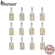 Pingente Zodíaco Prata 925 Bamoer – Crie Sua Pulseira Única! - imagem 1