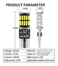 Ilumine Seu Caminho: Par de Lâmpadas Pingo T10 26 LEDs Canbus Super Branca - imagem 4
