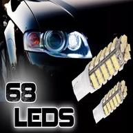Par de Lâmpadas Super LED Pingo 68 Leds Pingão: Iluminação Potente para Farol e Farolete - imagem 4