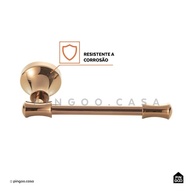 Porta Papel Higiênico Dourado Rose: Elegância Pingoo - imagem 2