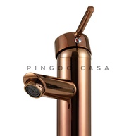 Torneira Cascata Monocomando Dourado Rose - Xingu Pingoo - imagem 2