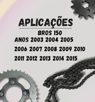 Kit Relação Completa Bros 150 (2003-2015): Coroa, Pinhão e Corrente Aço 1045 para Performance e Durabilidade - imagem 4