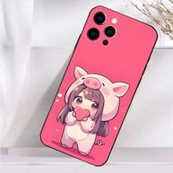 Capinha iPhone: Pink Cartoon Beauty Girl - imagem 2