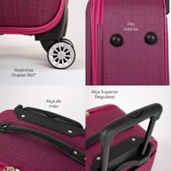 Kit Mala de Viagem Swiss Move: Praticidade Pink! - imagem 2