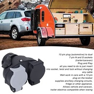 Adaptador 13 Pinos para 7 Pinos Duplo: Conexão Segura para sua Caravana e Trailer 12V - imagem 3