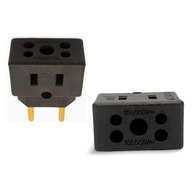 Adaptador Tomada Universal 3 Pinos Preto Benjamin 10A/20A Bivolt - DUPIN Premium - imagem 2