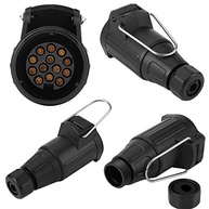 Conector Adaptador Tomada Reboque 13 Pinos Plástico - Conexão Segura 12V - imagem 5