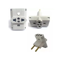 Adaptador Tomada T Benjamim 3 Pinos Bivolt 10/20A Branco - Kit com 3 Unidades - imagem 1