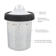 Generic Pintarer de Tinta de Carro Copo de Mistura, à Prova de Vazamento de 122pcs Impedir a Dissolução de Tinta Pintura de Descartável Kit de Copo para Pulverizador de Automotiva (0-810ML/0-28OZ - imagem 3