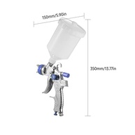 Pistola de Pintura com Ar Feed Copo 600ML e Bico para Carro Móveis Parede Máquina Alta Volume Baixa Pressão - imagem 3