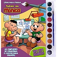 Pintura com Aquarela Turma da Mônica: Cebolinha e Cascão - imagem 1
