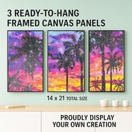 Kit de Pintura com Diamantes em Tela Esticada - Arte 3D com Estoque e Acessórios - imagem 4