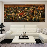 Pintura em Tela Réplica de Obra de Pablo Picasso - 70x140cm - Arte Moderna para Decoração de Parede - imagem 3