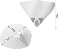 Filtros de Tinta Micron Cone Branco - 20 Peças para Pintura Automotiva, Spray e Artesanato - imagem 2