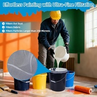 10 Sacos Filtro de Tinta 3,5L - Nylon Premium com Topo Elástico para Pintura Suave e Jardinagem - imagem 5