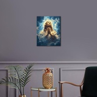 Kit de Pintura por Números - Jesus Banhado em Luz | Tela Premium 40x50cm | Estresse Zero & Arte Relaxante para Adultos - imagem 3