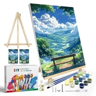 JOOZ Kit de Pintura por Números com Moldura - DIY para Adultos e Iniciantes - imagem 2