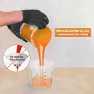 Kit de Copos Descartáveis para Pistola de Pintura Spray - 200ml com 50 Forros, Tampas e Acessórios - imagem 5