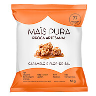 Pipoca Artesanal Caramelo e Flor de Sal 50g – Sabor Natural e Crocante - imagem 1
