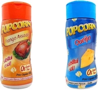 Temperos P/ Pipoca Popcorn Cx 12 Frascos. 6 Frango Assado - 6 Queijo - imagem 1