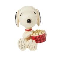 Enesco Peanuts by Jim Shore - Snoopy Apreciando Pipoca | Estátua Miniatura Pintada à Mão - imagem 2