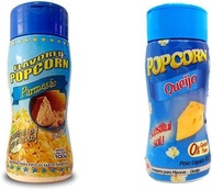 Temperos P/ Pipoca Popcorn Cx 12 Frascos. 6 Parmesão - 6 Queijo - imagem 1