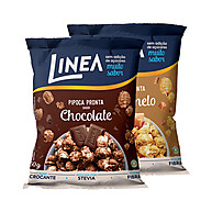 Pipoca Pronta Linea: Chocolate e Caramelo Sem Açúcar! - imagem 1