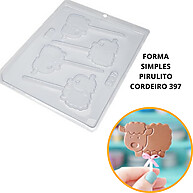 Pirulito Cordeiro 397 em Acetato para Chocolate de Páscoa - imagem 1