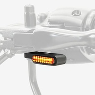 Mini Pisca-Pisca LED Sequencial Cromado para Guidão de Moto - Universal Harley, Honda e Mais - imagem 3