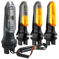 Kit 4 Piscas de LED Seta Sequencial Stallion para Moto Honda: Twister, Titan, Fan, Star 160 - Design Moderno e Segurança - imagem 1