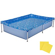 Piscina Infantil 1000L com Armação Azul - Diversão Garantida - imagem 1