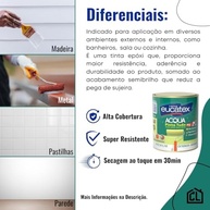 Tinta Epóxi Branco Base Água - Alta Resistência para Pisos, Paredes, Azulejos, Madeira e Metal - 900ml - imagem 4