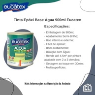 Tinta Epóxi Branco Base Água - Alta Resistência para Pisos, Paredes, Azulejos, Madeira e Metal - 900ml - imagem 3