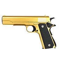 Pistola de Airsoft 1911 Rossi: Gold, 6mm e Potência! - imagem 1