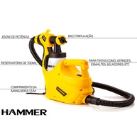 Pistola de Pintura Hammer: Acabamento Impecável! - imagem 1