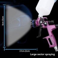 Pistola de Pulverização HVLP Profissional 1,3mm - 600ml | Aplicação Uniforme e Eficiente para Pintura Automotiva e Industrial - imagem 3