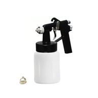 Pistola de pintura de Ar Direto c/caneco 650 ml Pulverizadora de tinta esmalte, sintetica, latex, automotiva, Parede 2 bicos 30 40 PSI - imagem 2