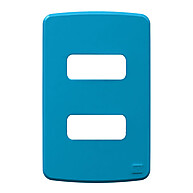 Placa Acabamento 4x2 2 Postos Azul – Design Moderno e Durável - imagem 1
