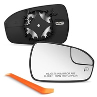 Espelho Retrovisor Lateral Passageiro Ford Fusion 2013-2020 Aquecido Convexo Cromado com Placa - imagem 2