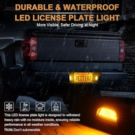 Luz de Placa LED LivTee: Upgrade Premium para Chevy Silverado, Tahoe, GMC Sierra e Cadillac Escalade - imagem 3