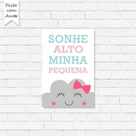 Placa Nuvem Decorativa: Sonhe Alto! - imagem 1
