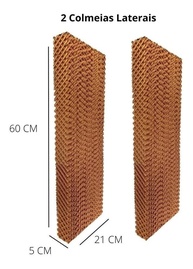 Kit Filtro Colmeia para Climatizador 3 Peças - Placas Evaporativas para 45L, 70L e 100L - imagem 3