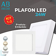 Plafon LED 24W: Ilumine com Estilo! - imagem 1