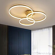 Plafon LED Circles: Iluminação Moderna 3 em 1 - imagem 1