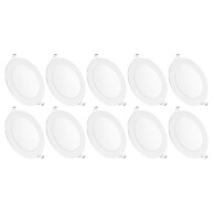 Plafons LED Embutir: Ilumine com Economia (Kit 10) - imagem 1