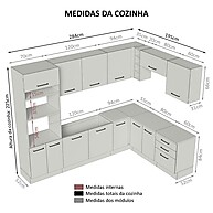 Cozinha de Canto 479cm Agata: Seu Sonho Planejado! - imagem 2