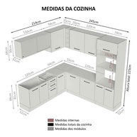 Cozinha de Canto 459cm Agata Madesa: Seu Sonho Planejado! - imagem 2